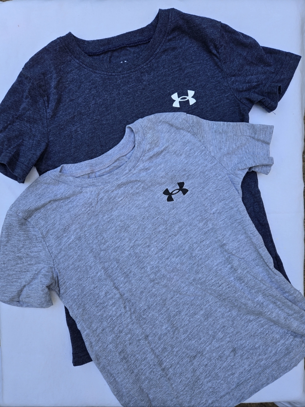 Under Armour Kids Short Sleeve Tees - Dark Blue & Light Gray